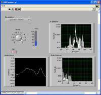 SDR receiver front panel